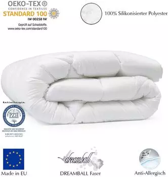 Комплект из 1 пододеяльника домашнего текстиля 155х200 4 сезона. Пододеяльник: 100% микрофибра | Постельное белье для аллергиков с | Начинка: 1120г Home-&-Fashion