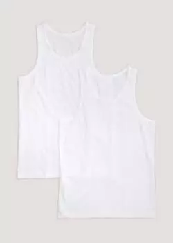 Комплект из 2 белых хлопковых жилетов Easy