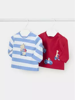 Комплект из 2 блузок стандартного кроя Mayoral, мультиколор