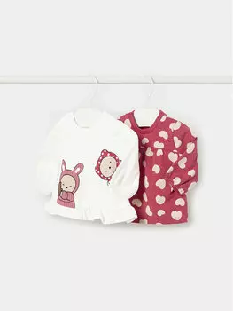 Комплект из 2 блузок стандартного кроя Mayoral, красный