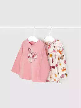 Комплект из 2 блузок стандартного кроя Mayoral, мультиколор