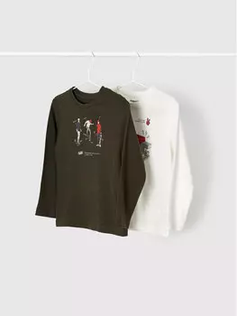 Комплект из 2 блузок стандартного кроя Mayoral, мультиколор