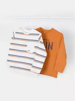 Комплект из 2 блузок стандартного кроя Mayoral, оранжевый