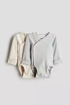 Комплект из 2 боди с функцией роста H&M, мультиколор