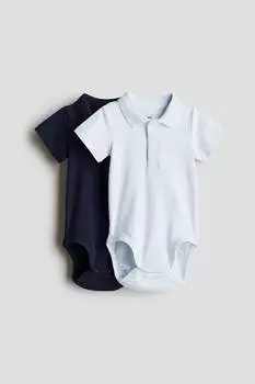 Комплект из 2 боди с пуантами H&M, мультиколор