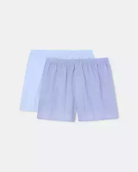 Комплект из 2 боксеров из ткани в горошек Emidio Tucci, синий