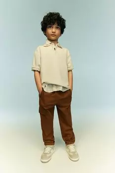 Комплект из 2 брюк карго из твила H&M, зеленый