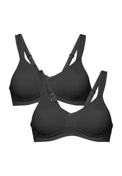 Комплект из 2 бюстгальтеров без косточек Elegance для женщин susa, черный