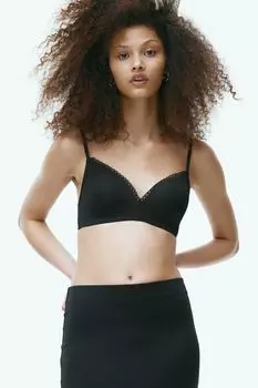 Комплект из 2 бюстгальтеров без косточек с подкладками из микрофибры H&M, бежевый
