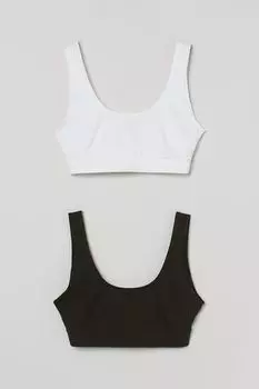 Комплект из 2 бюстгальтеров H&amp;M, белый черный