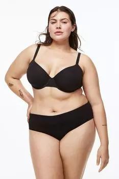 Комплект из 2 бюстгальтеров H&amp;M+, бежевый/черный