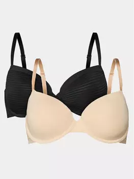 Комплект из 2 бюстгальтеров на косточках Dorina, черный