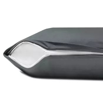 Комплект из 2 чехлов на подушки из микрофибры антрацитовый 40 х 40 см NatureMark