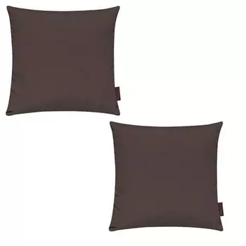Комплект из 2 чехлов на подушки Magma-Heimtex FINO, 40x1x40 см, коричневый