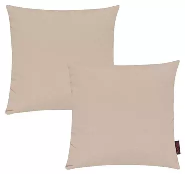 Комплект из 2 чехлов на подушки Magma-Heimtex FINO, 40x1x40 см, бежевый
