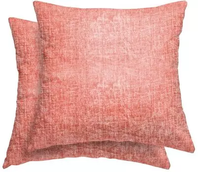 Комплект из 2 чехлов на подушку 40 х 40 см, микрофибра пестрый оранжевый One-Home