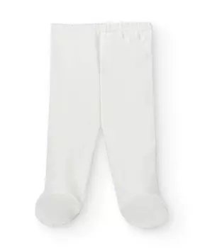 Комплект из 2 детских леггинсов из 100% хлопка с эластичной резинкой на талии Babid, бежевый