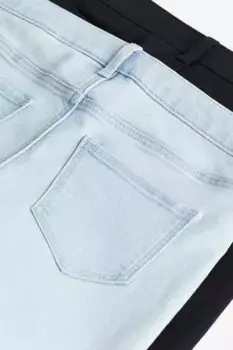 Комплект из 2 джинсов скинни H&M, черный