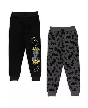 Комплект из 2 флисовых штанов для мальчиков из Лиги Справедливости с Бэтменом Dc Comics, серый