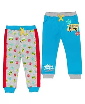Комплект из 2 флисовых спортивных штанов для мальчиков Baby JJ Cocomelon, мультиколор