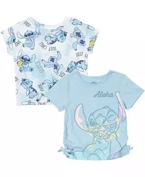 Комплект из 2 футболок для девочек Disney, мультиколор