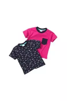 Комплект из 2 футболок с короткими рукавами Bedlam, синий