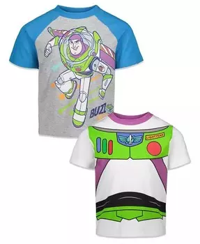 Комплект из 2 футболок с Микки Маусом «История игрушек» Винни-Пух «Тачки Львиная стража» «Моана Лука Огненные почки» для мальчиков Disney, мультиколор