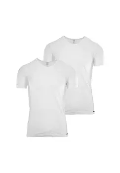 Комплект из 2 футболок с V-образным вырезом RED1601 Olaf benz, белый