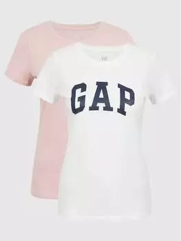 Комплект из 2 футболок стандартного кроя Gap, розовый