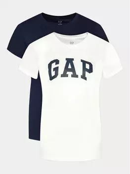 Комплект из 2 футболок стандартного кроя Gap, синий