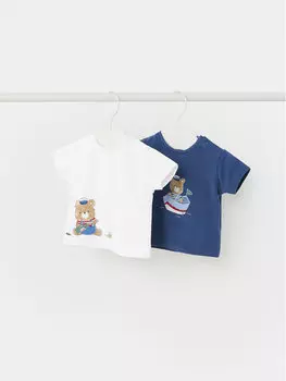 Комплект из 2 футболок стандартного кроя Mayoral, мультиколор