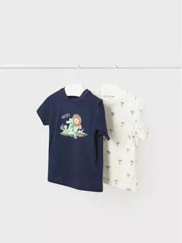 Комплект из 2 футболок стандартного кроя Mayoral, мультиколор