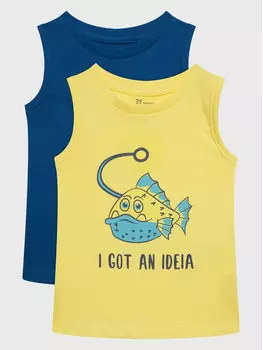 Комплект из 2 футболок стандартного кроя Zippy, мультиколор