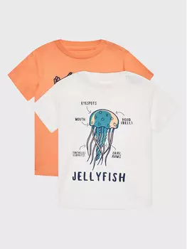 Комплект из 2 футболок стандартного кроя Zippy, мультиколор