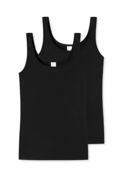 Комплект из 2 футболок/топа Modal Essentials SCHIESSER, черный