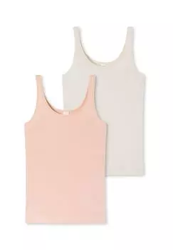 Комплект из 2 футболок/топов Modal Essentials SCHIESSER, цвет Orange Creme