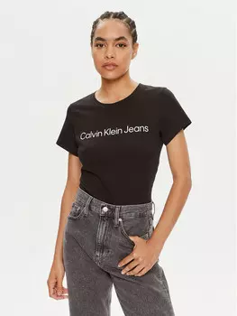 Комплект из 2 футболок узкого кроя Calvin Klein Jeans, черный