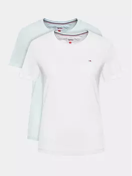 Комплект из 2 футболок узкого кроя Tommy Jeans, мультиколор