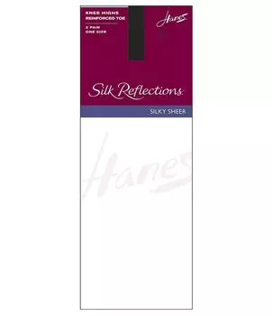 Комплект из 2 гольфов Hanes Silk Reflections с усиленным носком, бежевый