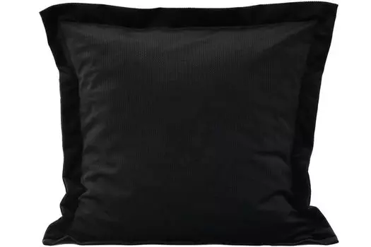 Комплект из 2-х чехлов на подушки из бархата со стоячим швом 40х40см ЧЕРНЫЙ чехол на подушку декоративный чехол на подушку диванная подушка декоративная подушка велюр Timex-Pol