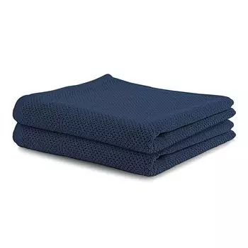 Комплект из 2-х гостевых полотенец, полотенца для рук или банного полотенца HABY, разные цвета. GMD Living, синий