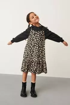 Комплект из 2-х худи и платья Next, черный