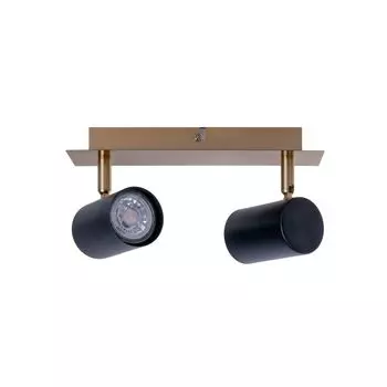 Комплект из 2-х настенно-потолочных светильников "ФРИДА" черный/золотой Nve