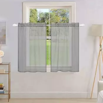 Комплект из 2-х панельных штор, раздвижные шторы В x Ш 245 x 45 см, качество выгорания серого цвета, модерн с волнистым рисунком, прозрачные тележки для панелей, грузовые штанги, 20190418-2 lapamax