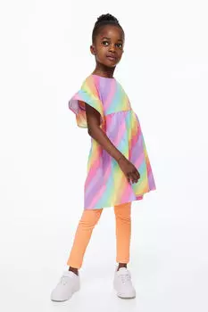 Комплект из 2-х платьев и леггинсов H&M, оранжевый