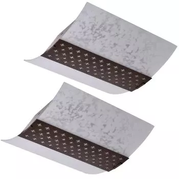 Комплект из 2-х потолочных светильников из металла и стекла, SARAH etc-shop, коричневый