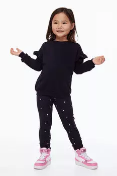 Комплект из 2-х топов и леггинсов H&M, синий