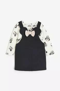 Комплект из 2-х топов и платья H&M, черный