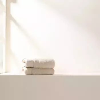 Комплект из 2-х туалетных полотенец хлопок и тенсел 650 гр/м2 Eris Soft Sheridan, известняк