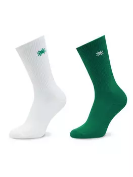 Комплект из 2-х высоких детских носков United Colors Of Benetton, мультиколор